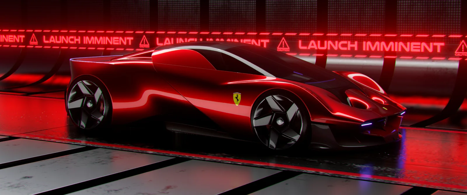Ferrari Concept Car Ultrawide
