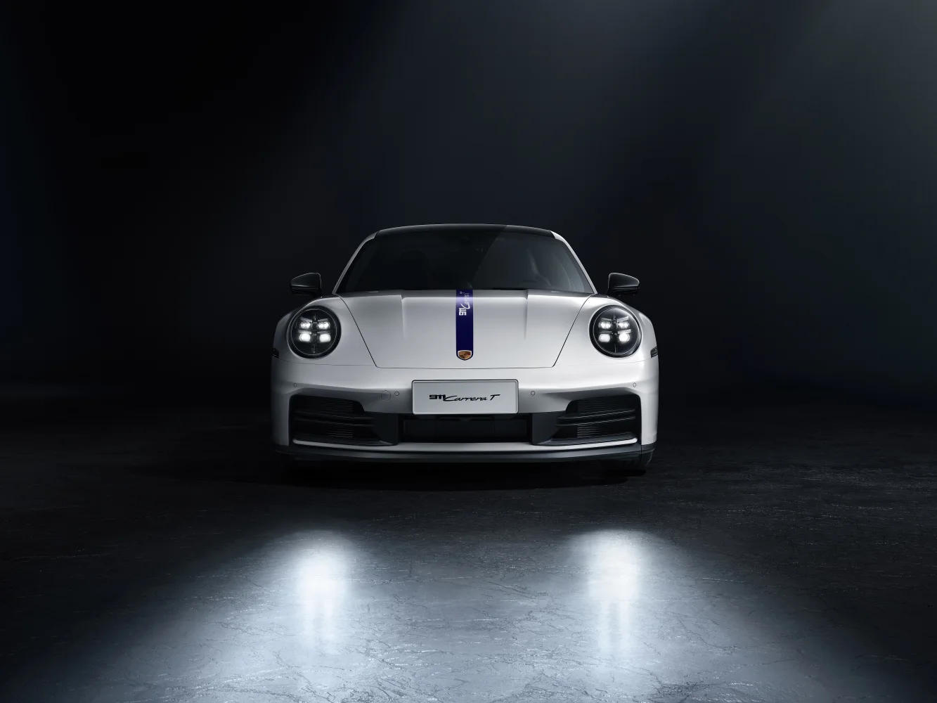 Porsche 911 Carrera T Dark background