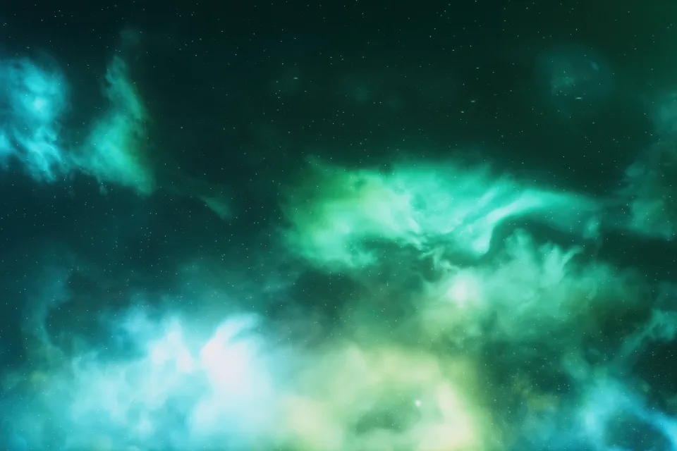 Astrofotografie grüne Ästhetik