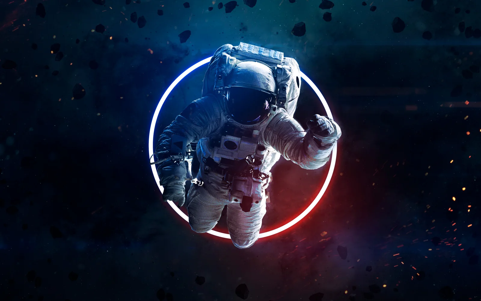 Astronaut Neon Hell
