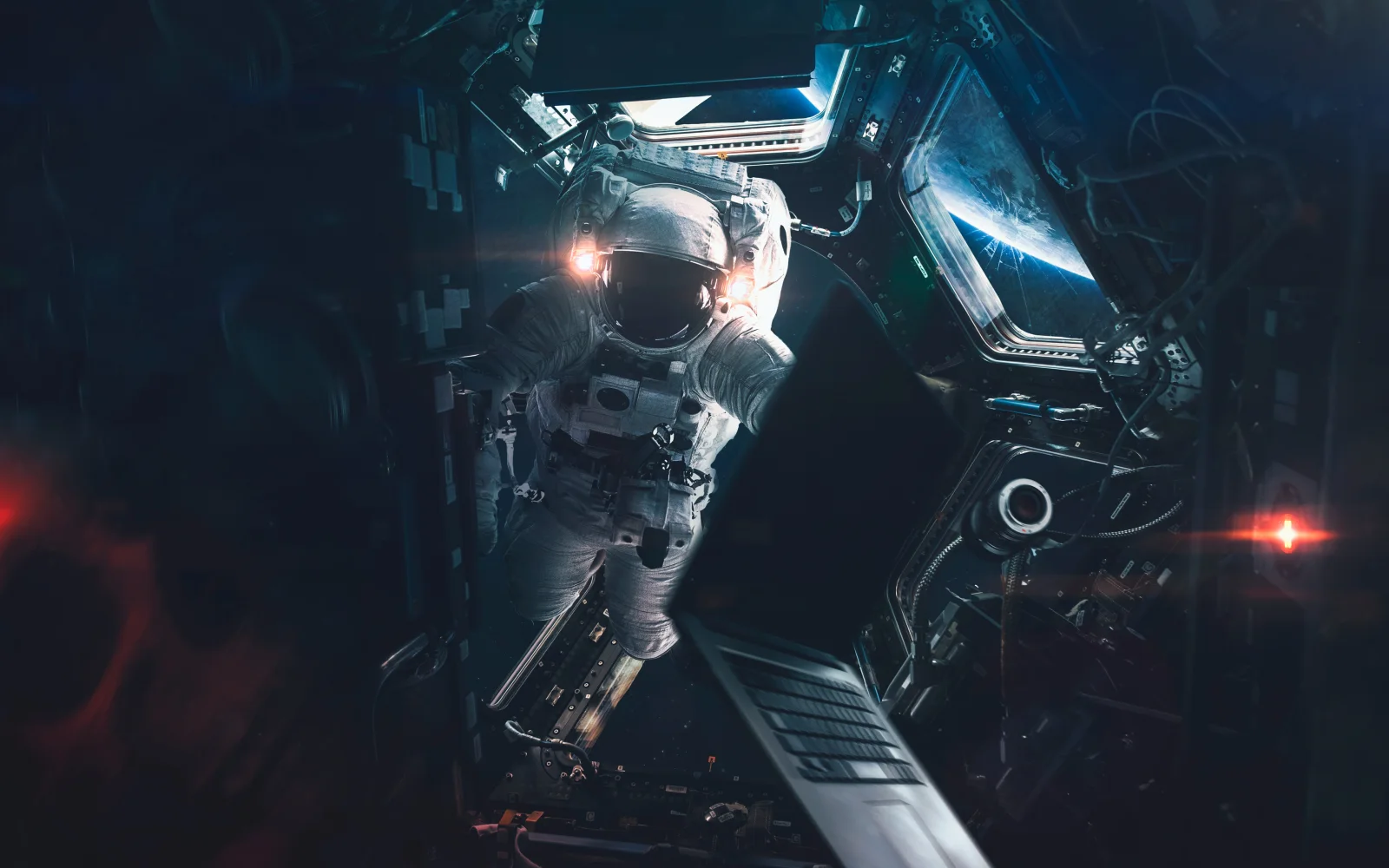 Astronaut Raumstation