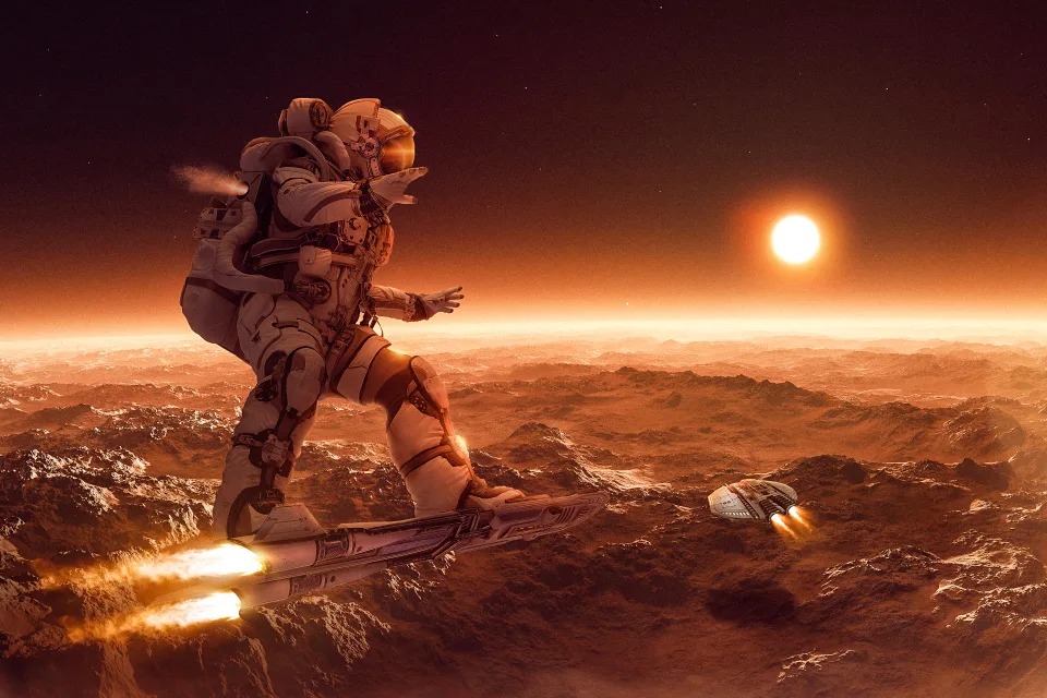 Astronaut Weltraum race