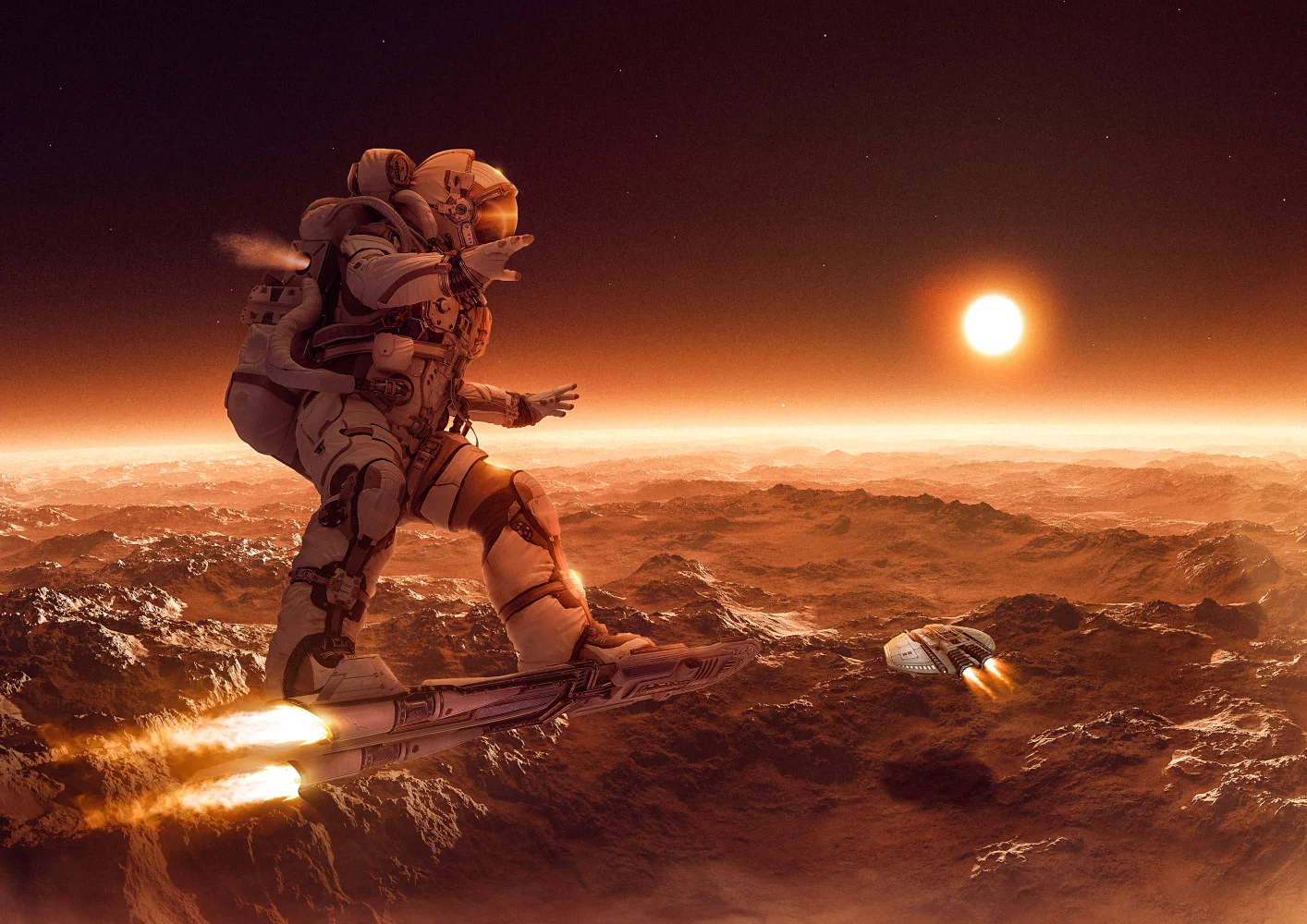 Astronaut Weltraum race