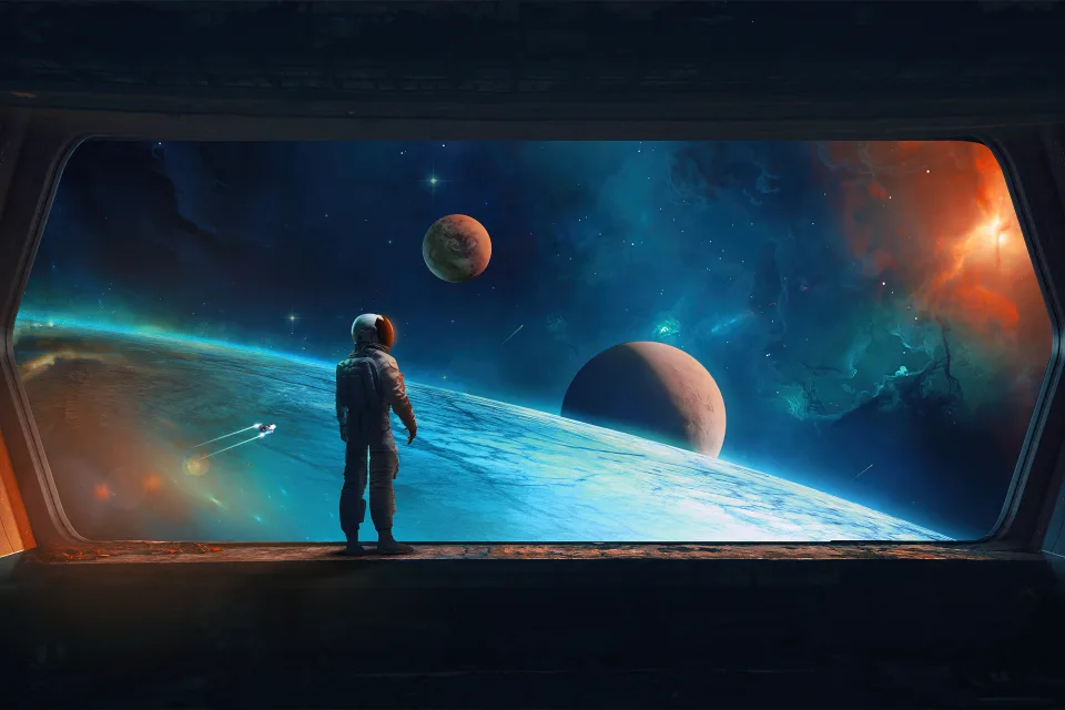 Astronaut digitale Kunst