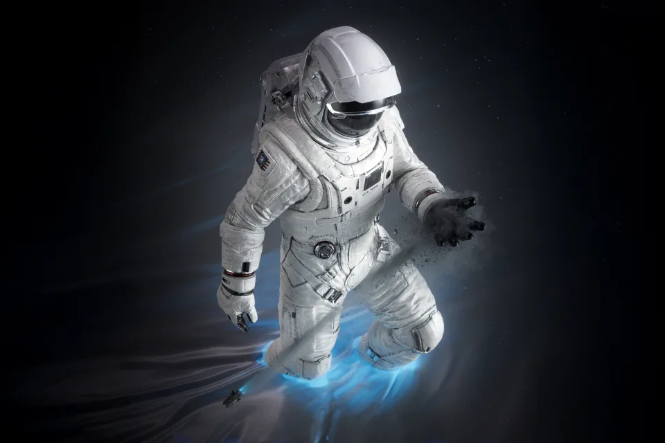 Astronaut dunkle Ästhetik