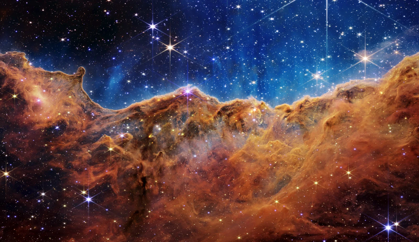 Carina Nebel Kosmisch Cliffs