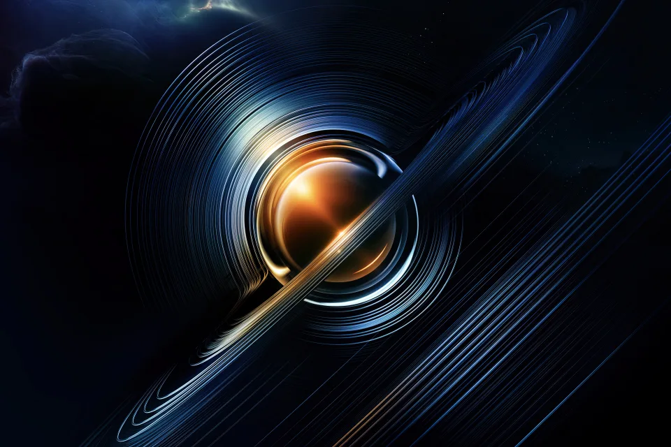 Deep Weltraum Saturn