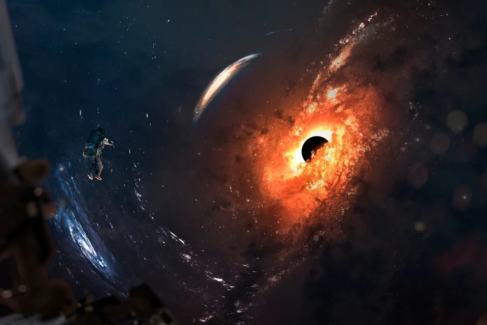 Schwarz hole Astronaut