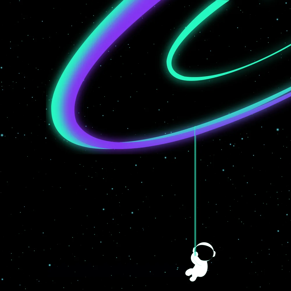 Süß Astronaut Hanging